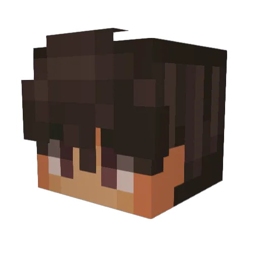 Ydnad Minecraft avatar head, 3D render