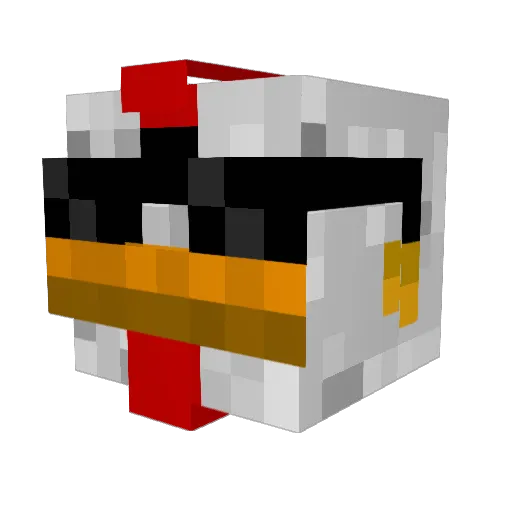 Ydorrr Minecraft avatar head, 3D render