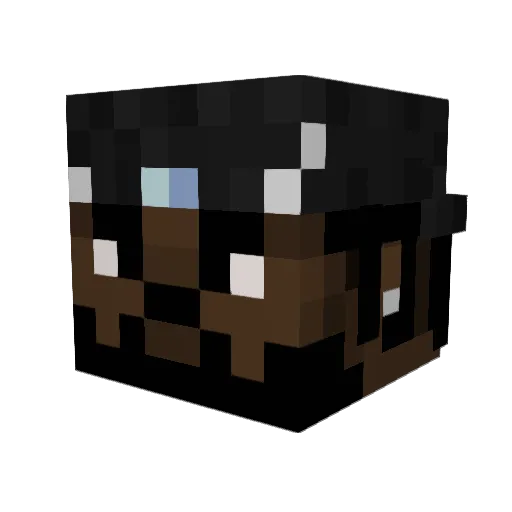 YdotB Minecraft avatar head, 3D render