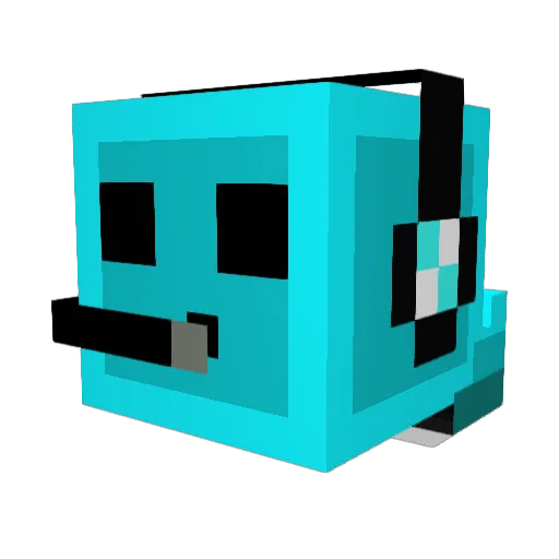 Ydub28 Minecraft avatar head, 3D render