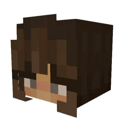 Ye0lkkot Minecraft avatar head, 3D render