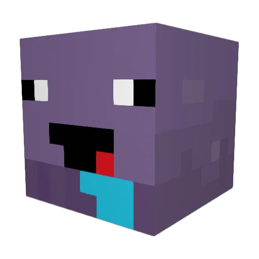 Ye3Haww Minecraft avatar head, 3D render