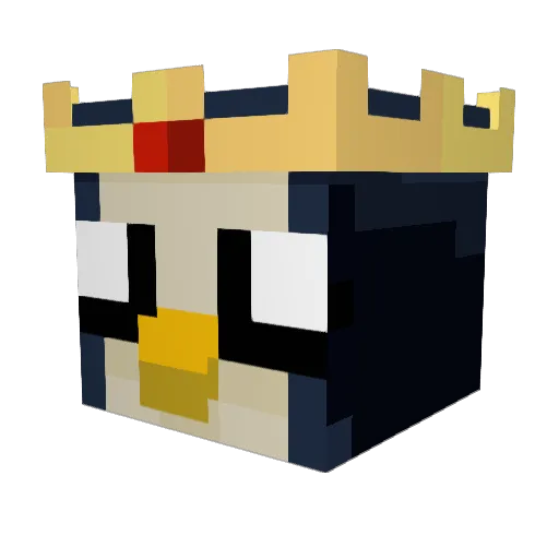 Ye4President2028 Minecraft avatar head, 3D render