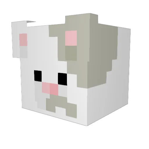 Ye4sT Minecraft avatar head, 3D render