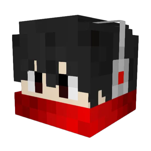 YeChv Minecraft avatar head, 3D render