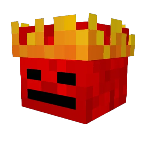 YeFerno Minecraft avatar head, 3D render