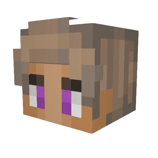 YeIoos Minecraft avatar head, 3D render