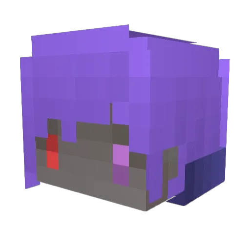 YeKong_0425 Minecraft avatar head, 3D render