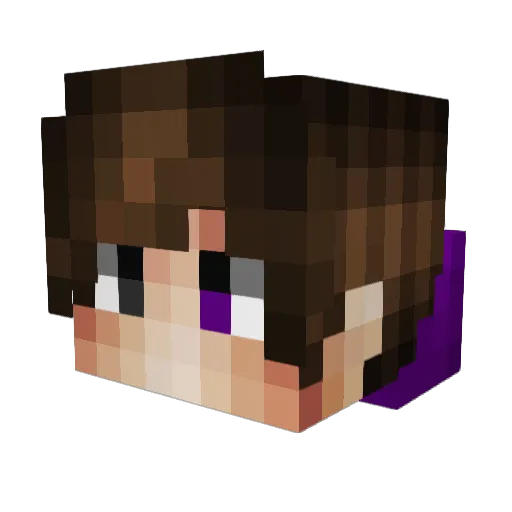 YeMeYe Minecraft avatar head, 3D render