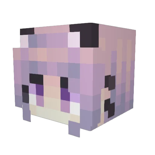 YeMo_ovo Minecraft avatar head, 3D render
