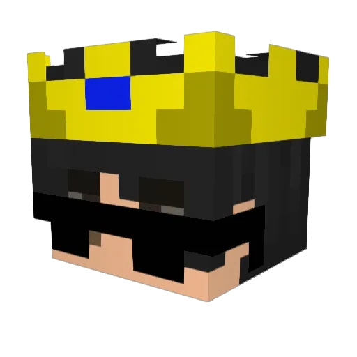 YeShen_7 Minecraft avatar head, 3D render