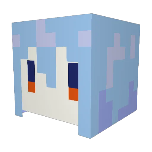 YeUtsuro Minecraft avatar head, 3D render