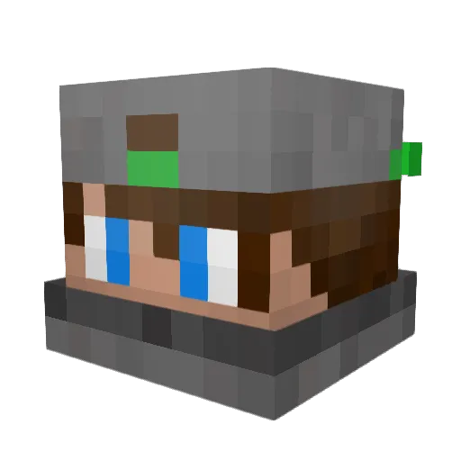 YeXeS26 Minecraft avatar head, 3D render