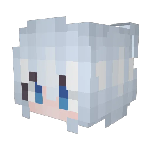 Ye_rina Minecraft avatar head, 3D render