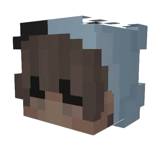YeaUhm Minecraft avatar head, 3D render