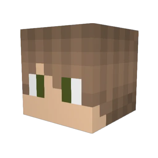 YeahBoi4K Minecraft avatar head, 3D render