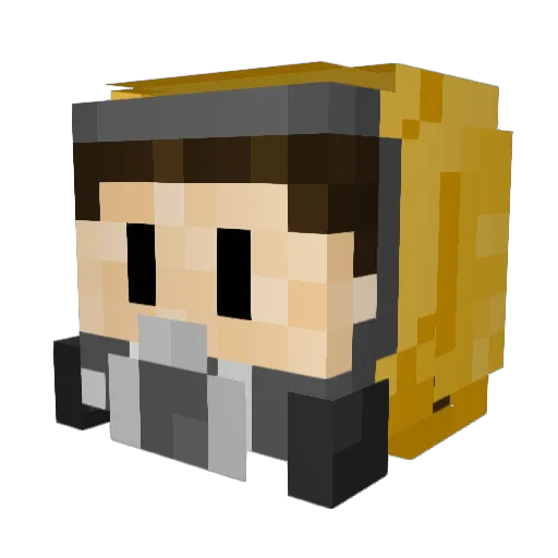 YeahImAsimp Minecraft avatar head, 3D render