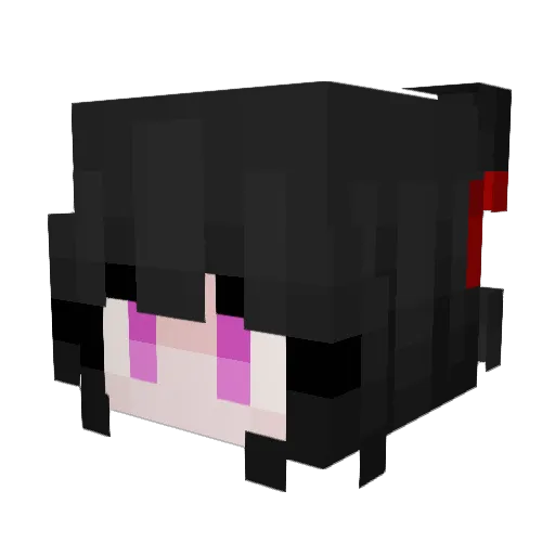 YeahImCait Minecraft avatar head, 3D render