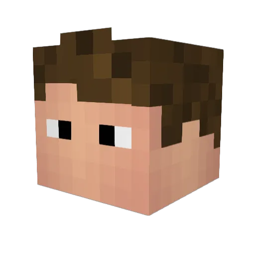 YeahSkill Minecraft avatar head, 3D render
