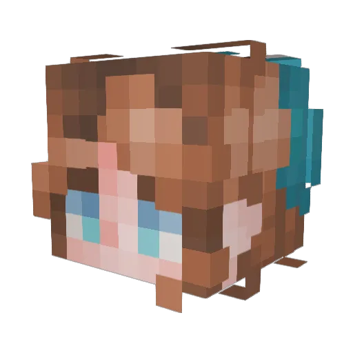 Yeah_Its_A_Spork Minecraft avatar head, 3D render