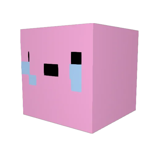 Yeahhu22 Minecraft avatar head, 3D render