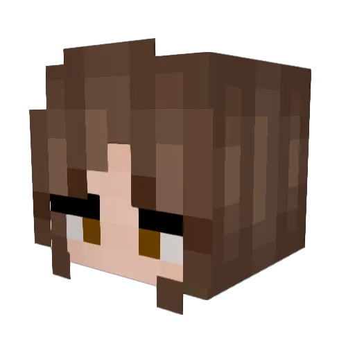 Yeahnnelise Minecraft avatar head, 3D render
