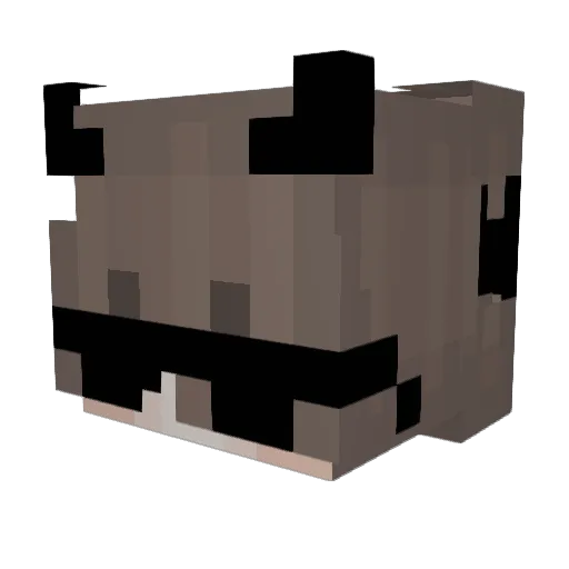 YeansTT Minecraft avatar head, 3D render