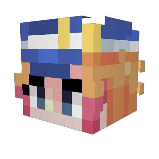 YearlyKetchup66 Minecraft avatar head, 3D render