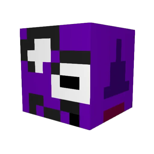 Yeastlur Minecraft avatar head, 3D render