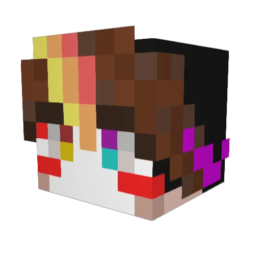 YeastoBread Minecraft avatar head, 3D render