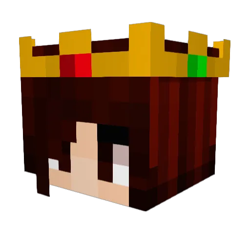 Yeasts Minecraft avatar head, 3D render