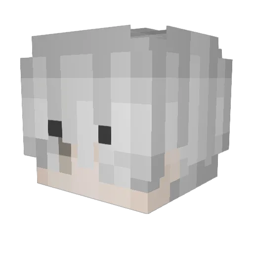 Yeat00 Minecraft avatar head, 3D render