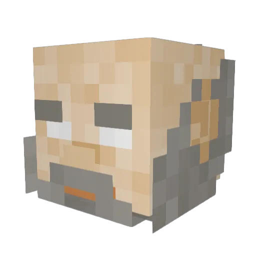 Yeat48 Minecraft avatar head, 3D render