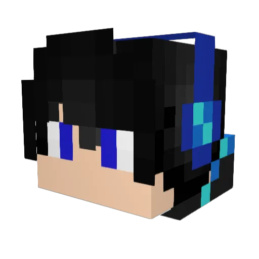YebLem Minecraft avatar head, 3D render