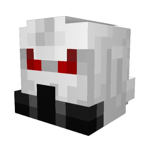Yebabix Minecraft avatar head, 3D render