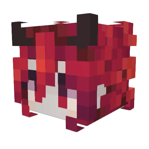 Yebbe Minecraft avatar head, 3D render
