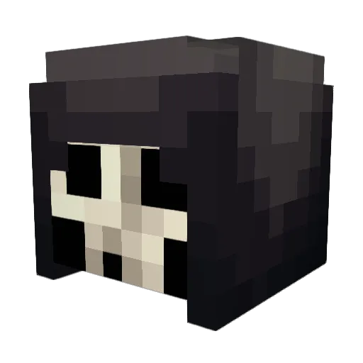 Yechano Minecraft avatar head, 3D render