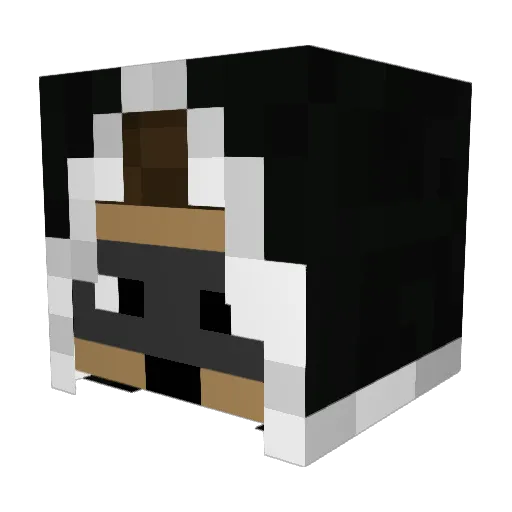 Yecko27 Minecraft avatar head, 3D render