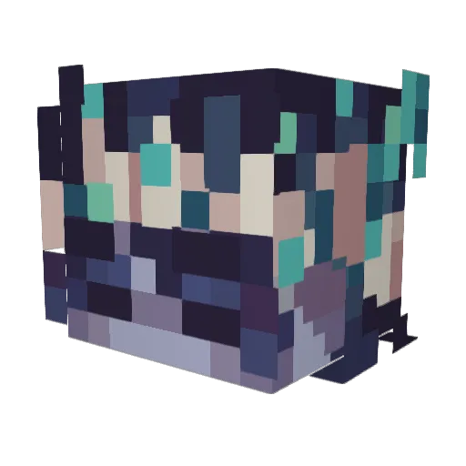 YederekChu Minecraft avatar head, 3D render