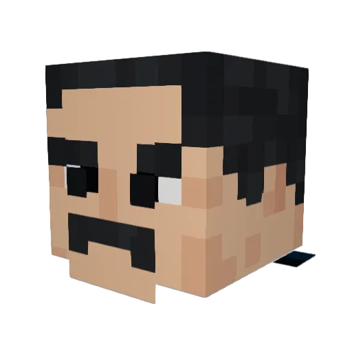 Yedi888 Minecraft avatar head, 3D render