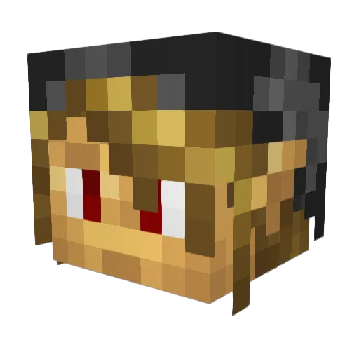 YeeHawk Minecraft avatar head, 3D render