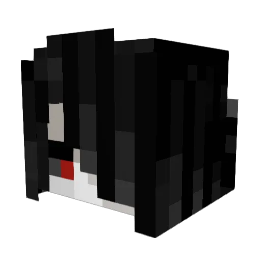 YeeMiCAT Minecraft avatar head, 3D render