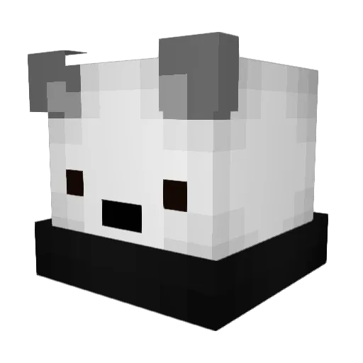 YeeXiA Minecraft avatar head, 3D render
