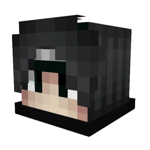 Yeebuh Minecraft avatar head, 3D render