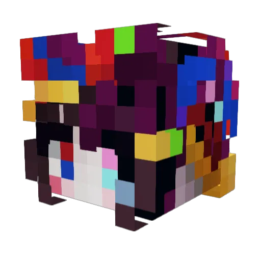 YeeitsAlayna Minecraft avatar head, 3D render