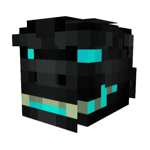 Yeen26 Minecraft avatar head, 3D render