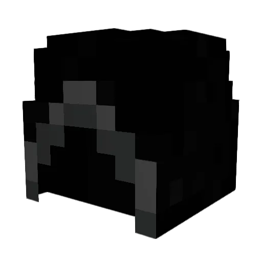 Yeera Minecraft avatar head, 3D render