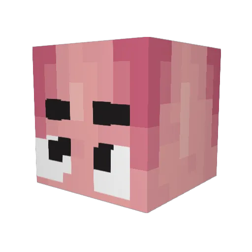 YeetIRL Minecraft avatar head, 3D render