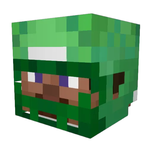 YeetJellyis Minecraft avatar head, 3D render