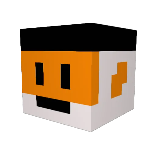 YeetNugget36 Minecraft avatar head, 3D render